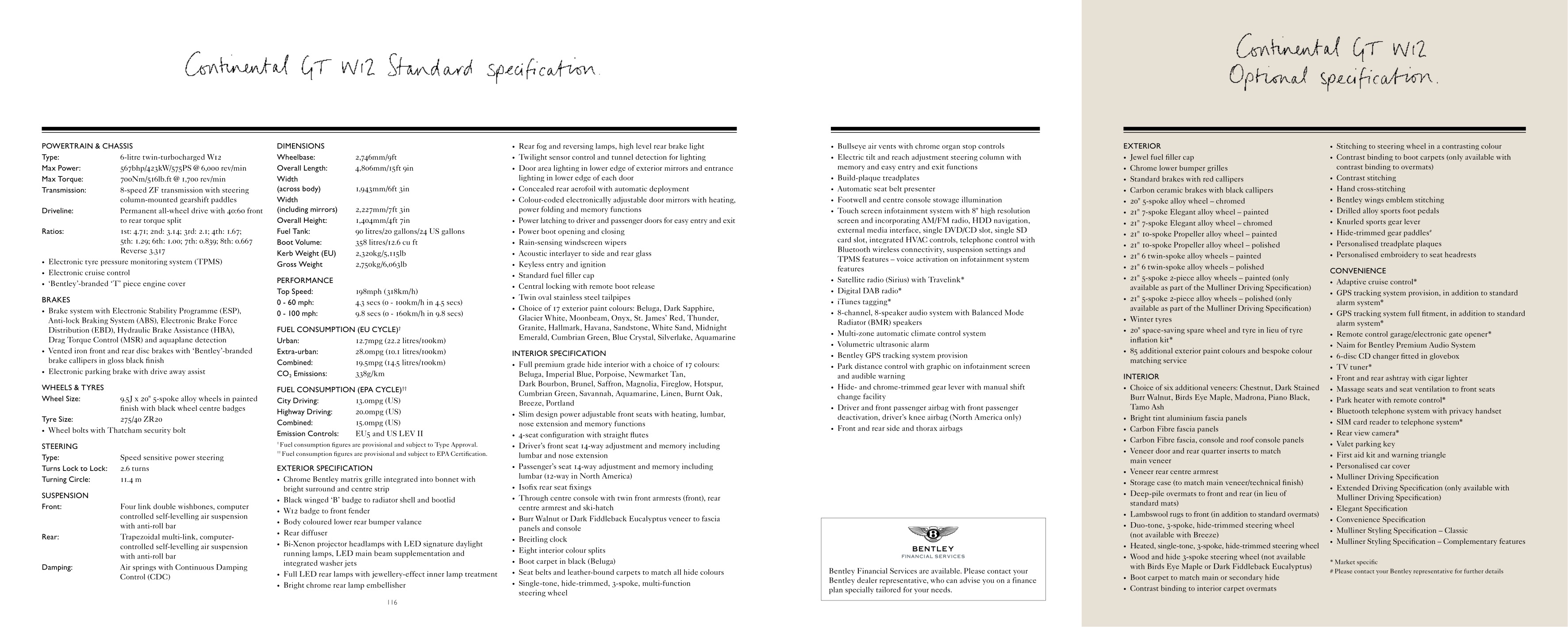 2013 Bentley Continental GT Brochure Page 9